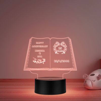 Happy Anniversary Customized Name, Date & Years Night Lamp